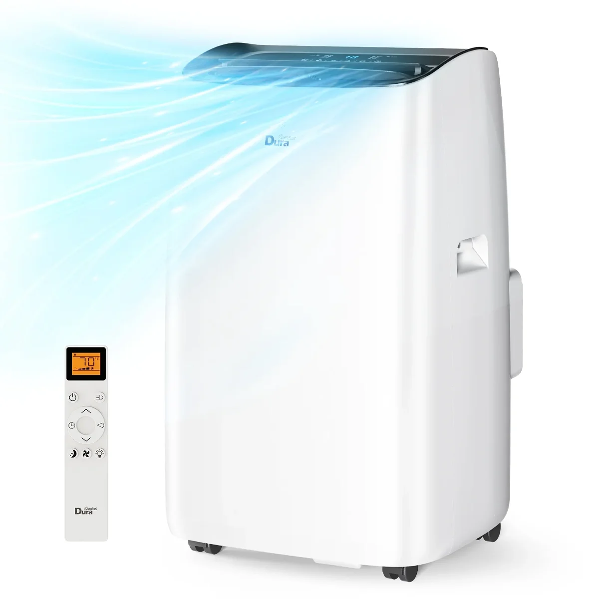DuraComfort Portable Air Conditioners 14000 BTU, Dehumidifier, Cooling, Fan, Remote Control, 450 Sq. ft 0129