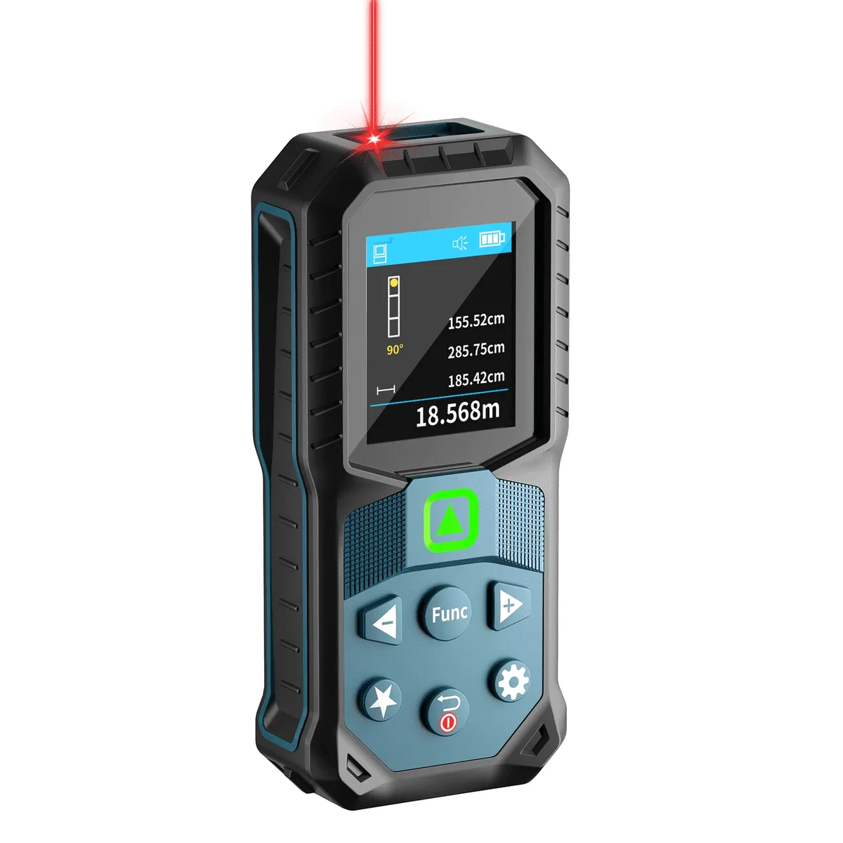 VERVEWAVE Laser Distance Measure 262ft, Digital Laser Tape Measure with Auto Area/Volume Calculation, 1/8" High Accuracy Backlit LCD Laser Measurement Tool 2209
