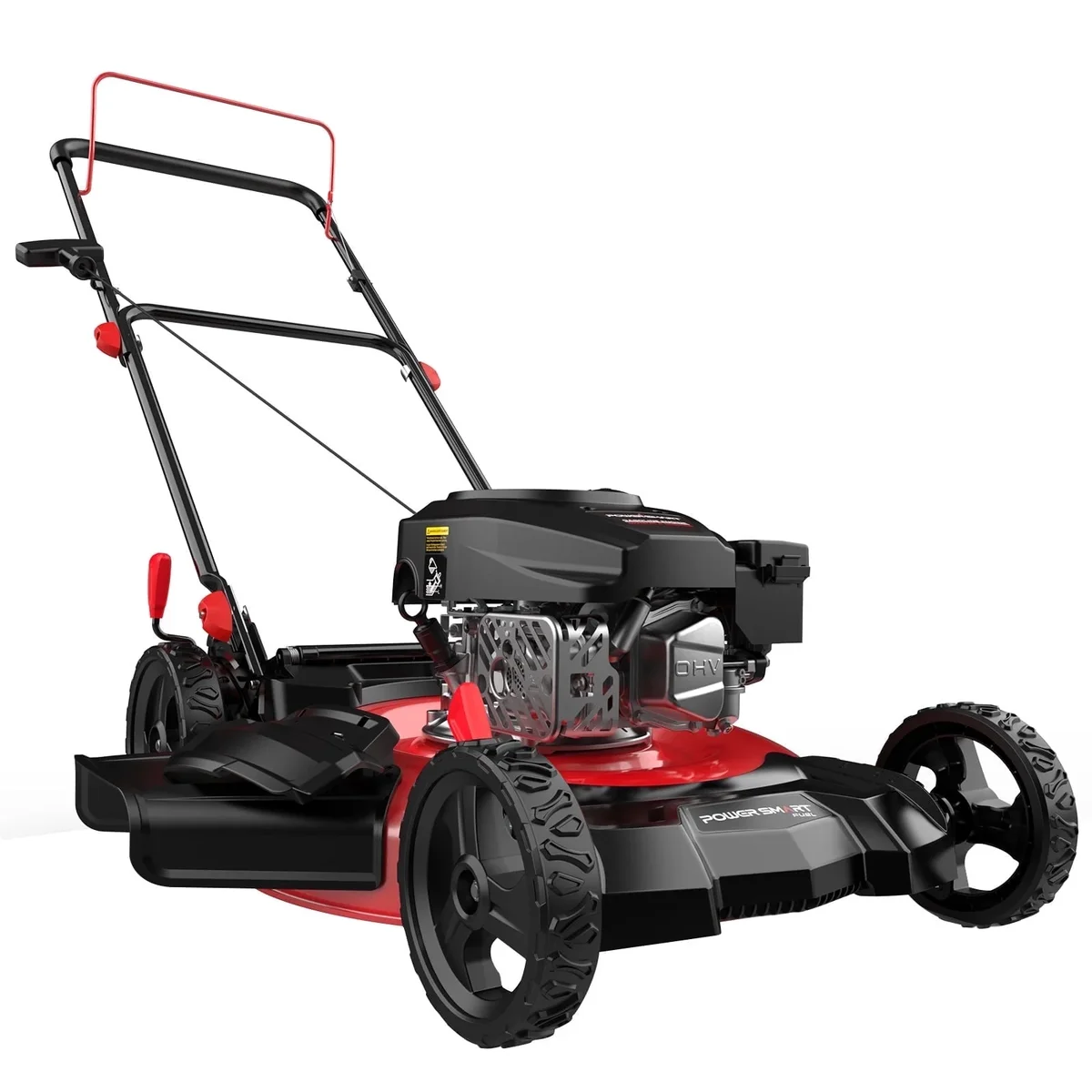 PowerSmart Gas Lawn Mower, 21 inches 144cc 2-in-1 Walk-Behind , Side Discharge Push Lawn Mower 1140