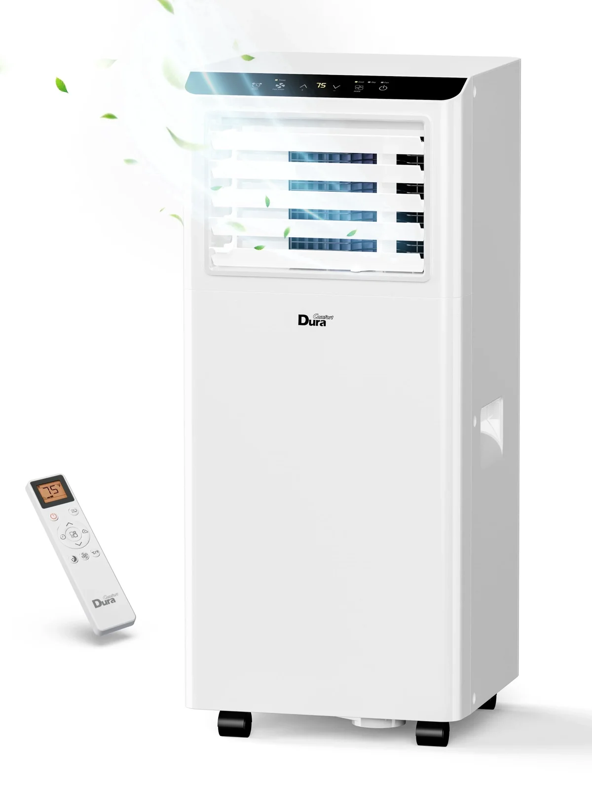 DuraComfort 8500 BTU Portable Air Conditioner, 3-in-1 AC Unit for Bedroom, Cools up to 250 Sq.Ft, White 0997