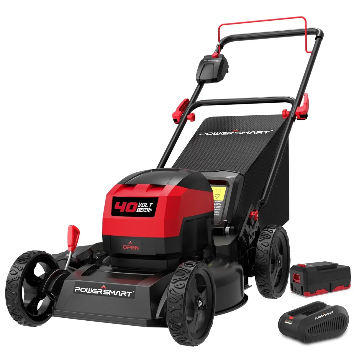 PowerSmart 40V 4.0Ah 17" Cordless Push Lawn Mower, with 3-in-1 Options 6512