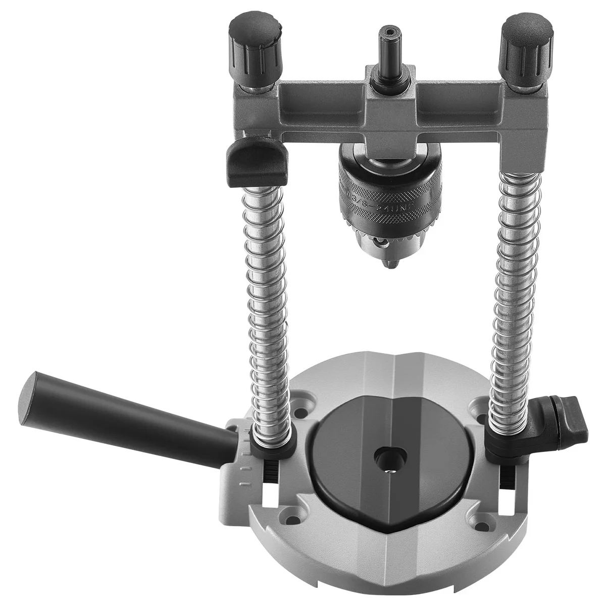 Everdaily Essentials Portable Drill Guide, Multi-Angle Precision Drilling Jig Attachment, Aluminum Alloy, Large Handle, Mounting Holes 9284