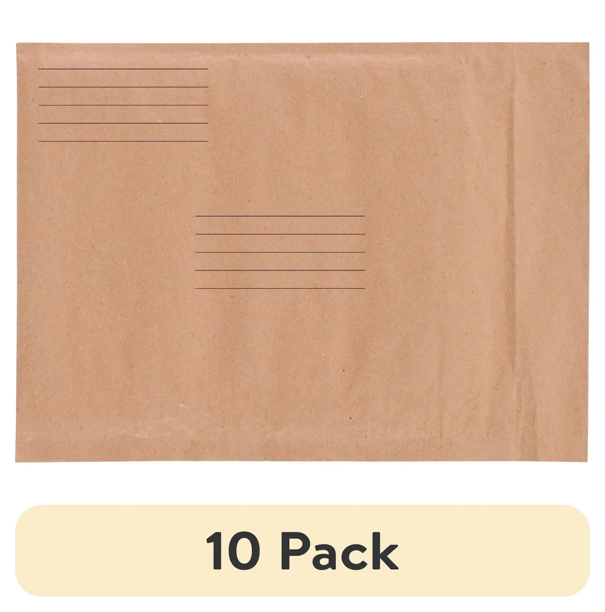 Pen+Gear (10 pack) Pen+Gear Self-Seal Honeycomb Padded Mailer, #2 (8.5 in. x 11 in.), Brown, 1-Count 2252