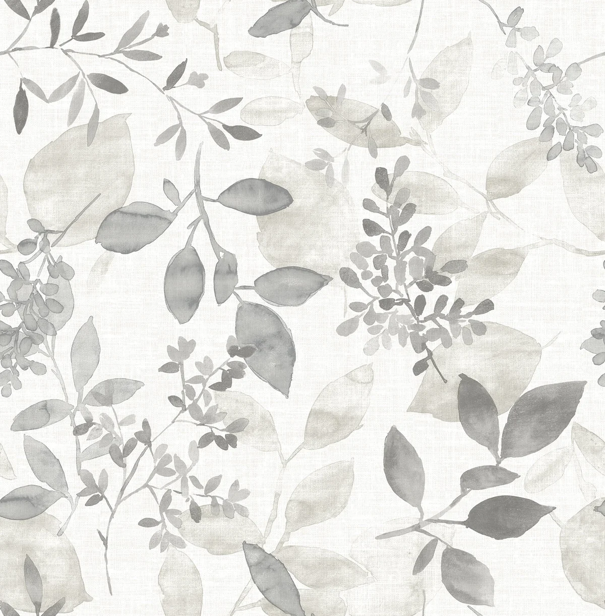 NuWallpaper Grey Breezy Vinyl Peel And Stick Wallpaper, 216-in by 20.5-in, 30.75 sq. ft. 3373