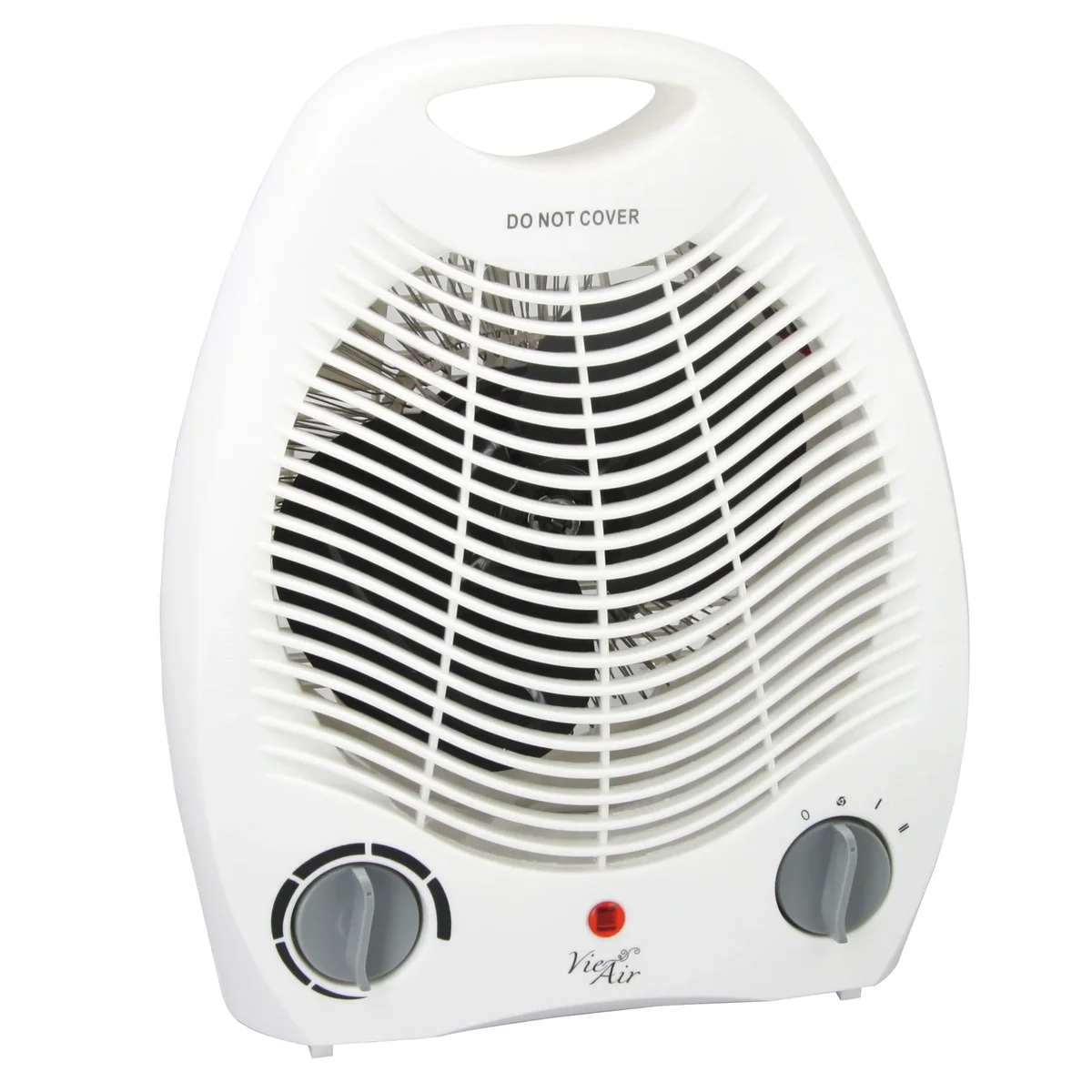 Everdaily Essentials Vie Air 1500W Portable 2-Settings White Office Fan Heater with Adjustable Thermostat Ref. 7798