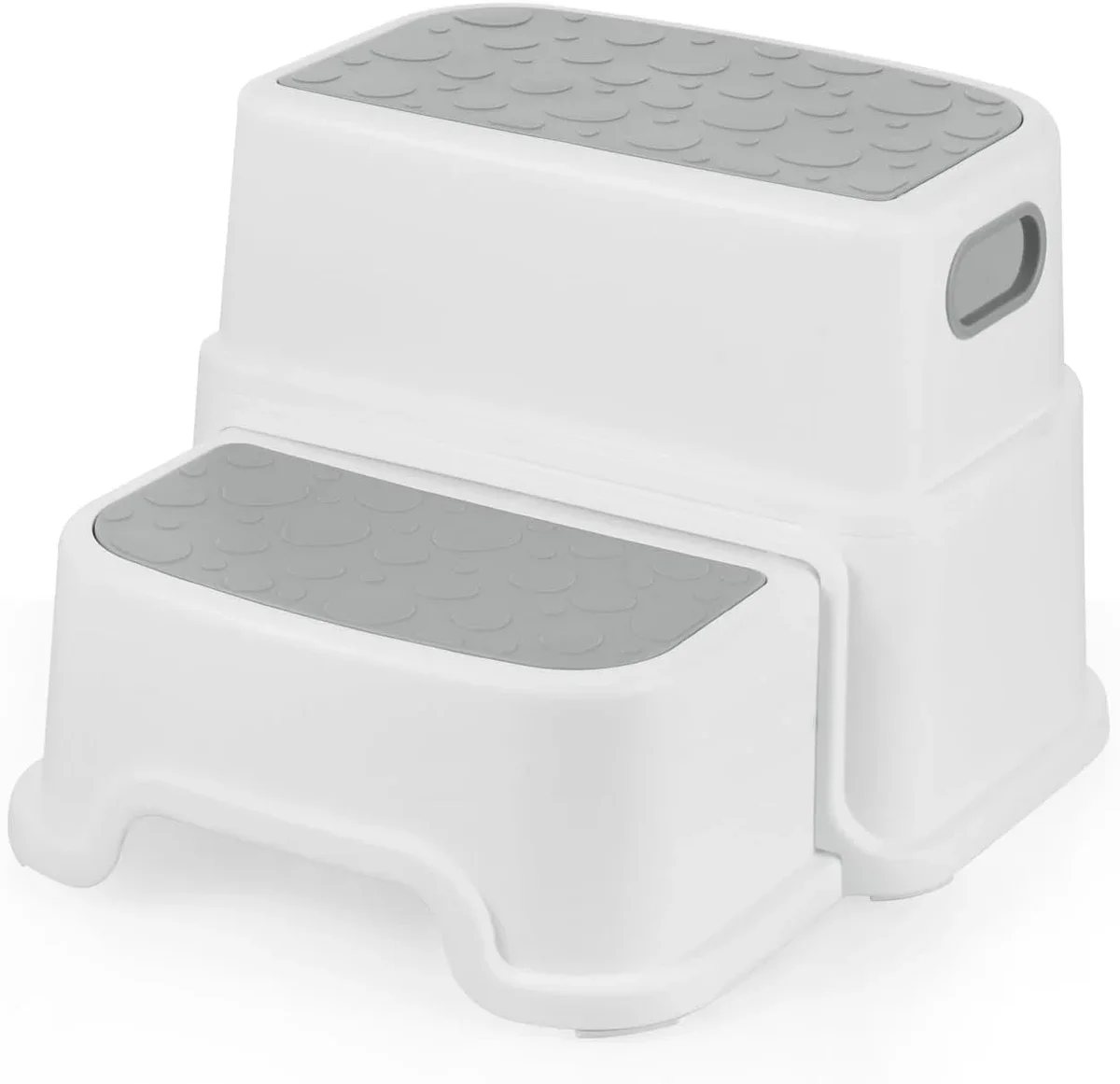 PandaEar Kids Step Tool, 2 Anti-Slip Step Stool for Toilet Potty Training, Kitchen, Bathroom, Poop Stools with Handle for Toddler Children 6800
