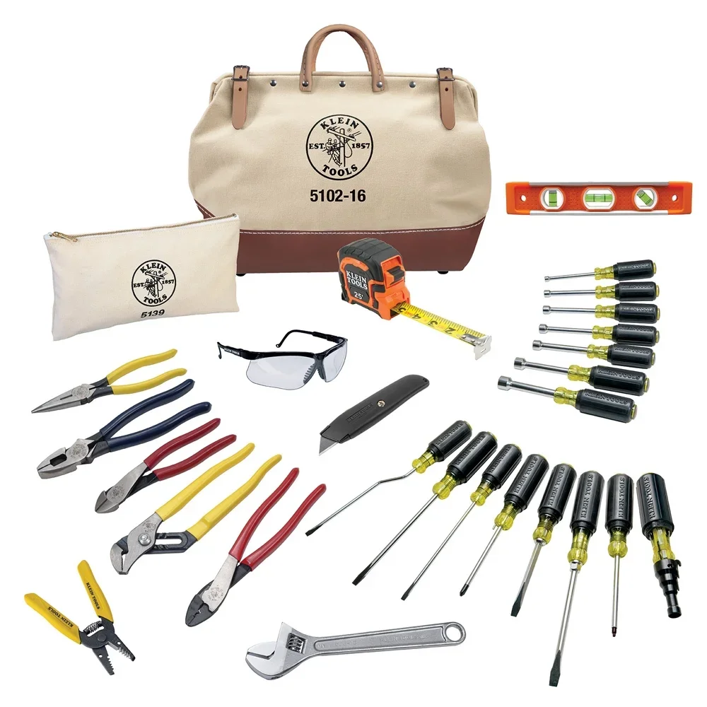 Klein Tools 80028 28 Piece Electrician Tool Set 2266