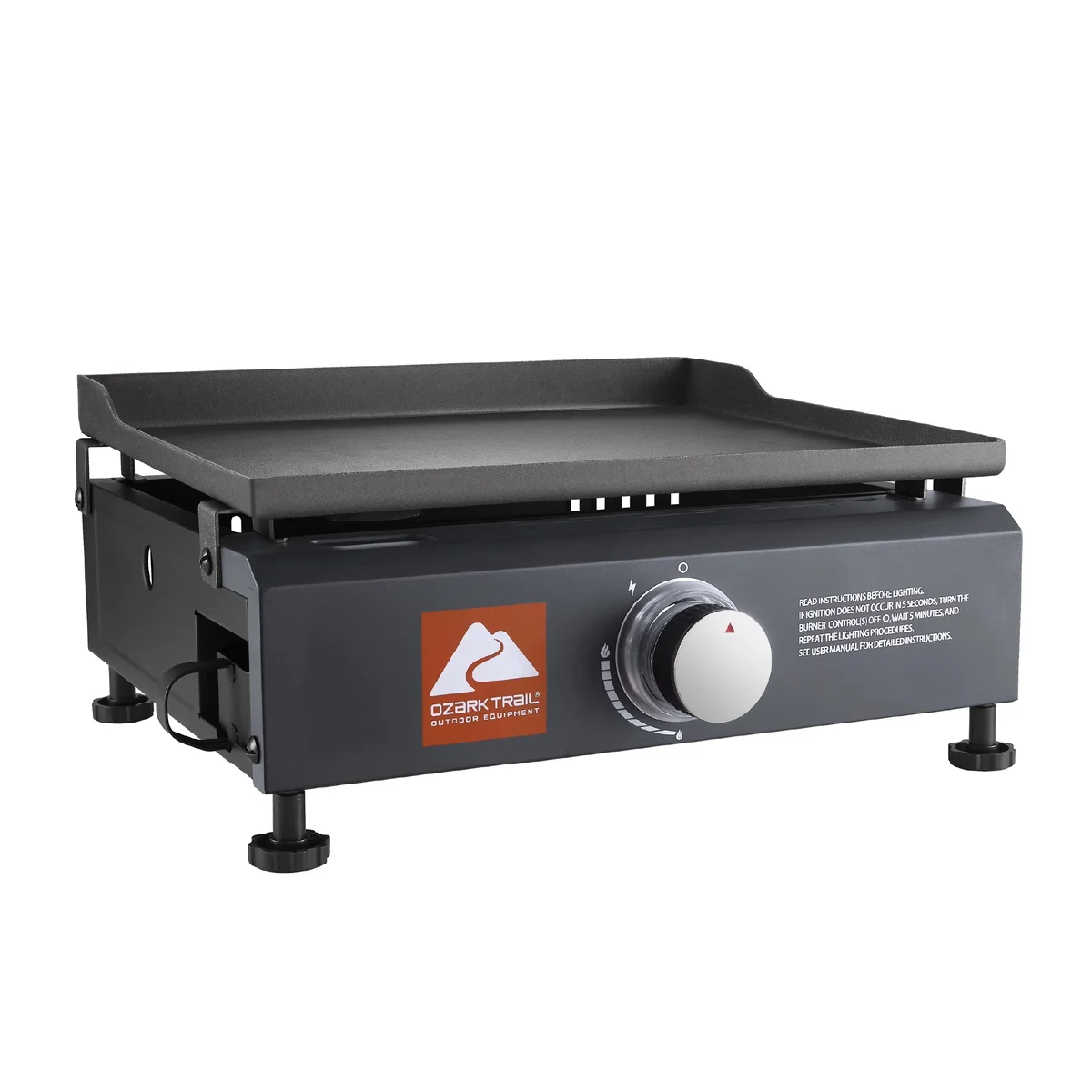 Ozark Trail 1-Burner 260 sq in Portable Propane Gas Outdoor Griddle 2910