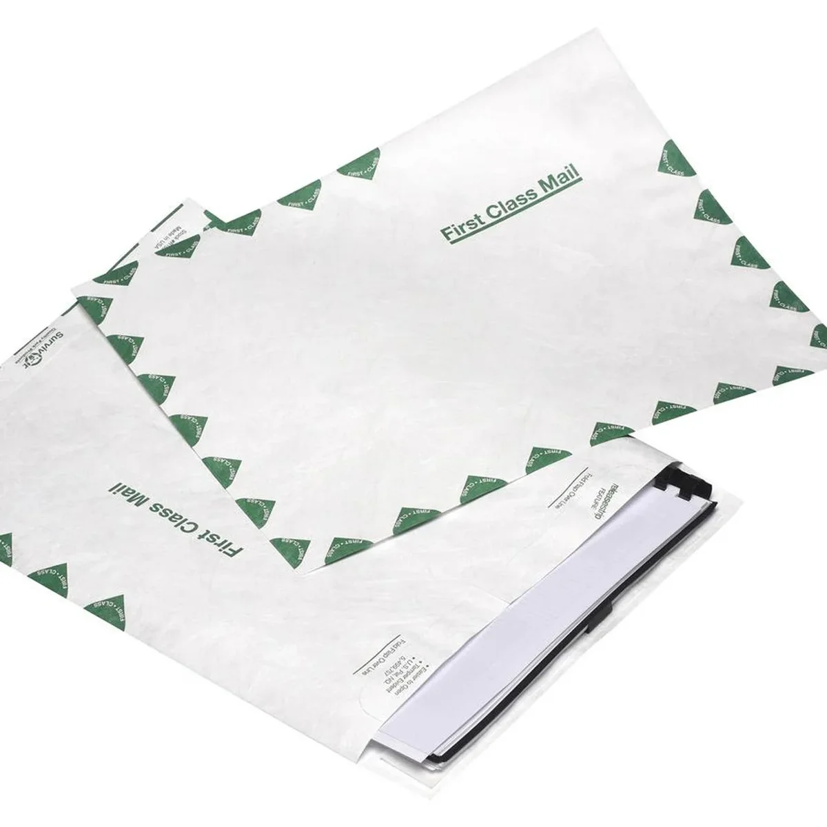 Survivor Tyvek USPS First Class Mailer, 10 x 13, White, 100/Box 0109