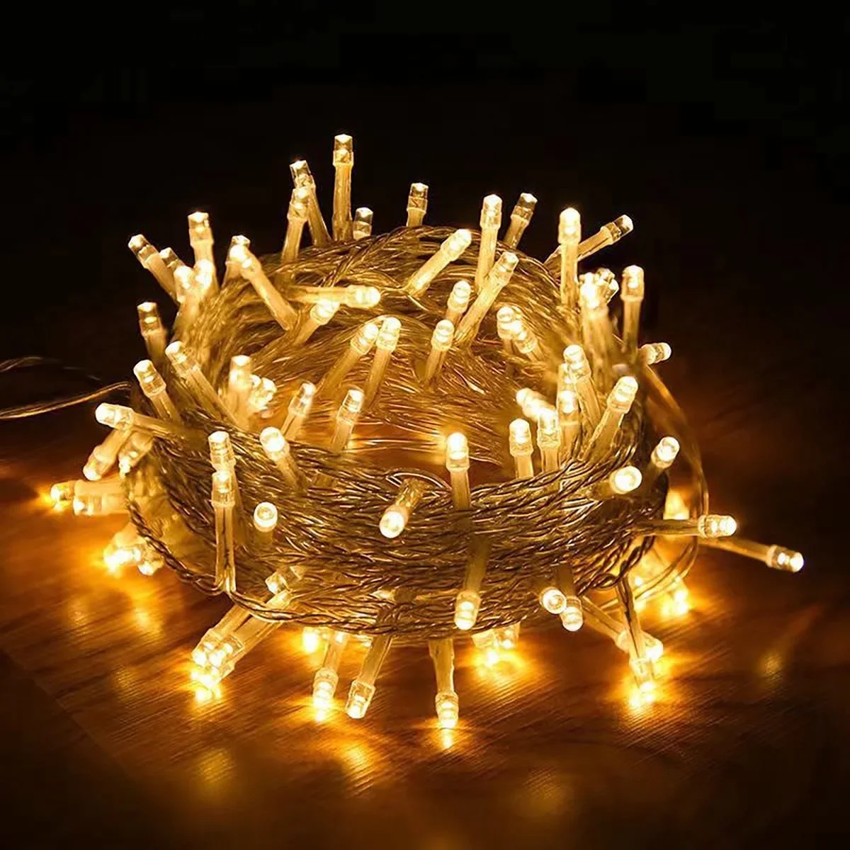 Bincy Christmas String Lights Indoor Outdoor, 33FT 100 LED Extendable Clear Wire 8 Modes Twinkle Fairy String Lights Plug in for Christmas Tree Holiday 4092