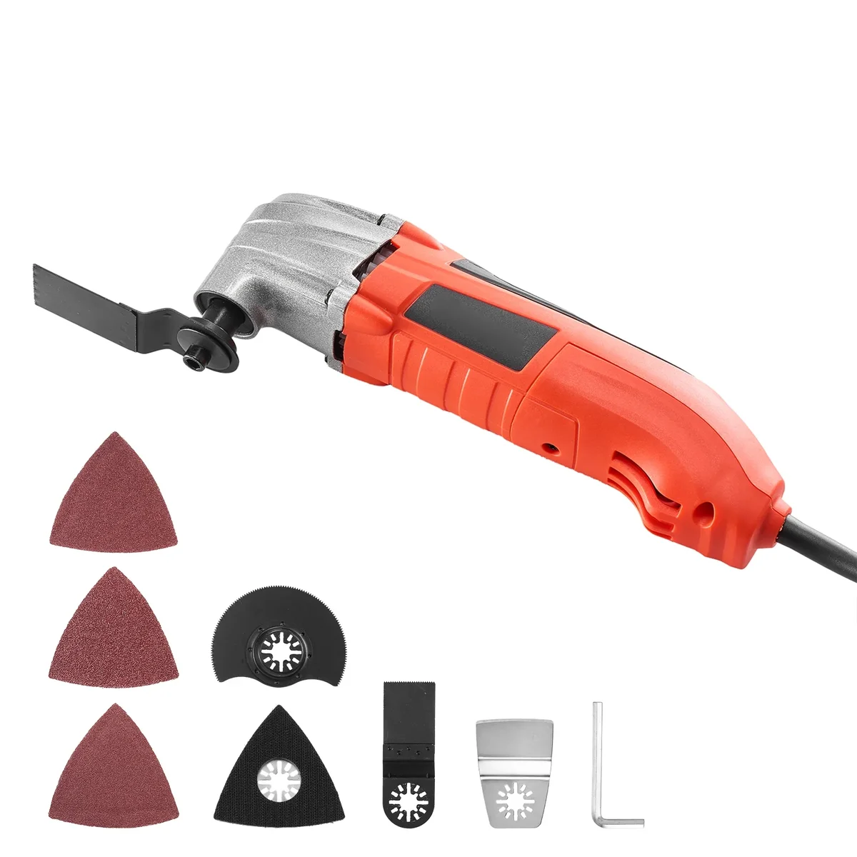 Everdaily Essentials Oscillating Multi-Tool Kit, 2.2Amp Corded Electric Tool with 22,000 OPM Speed, 2.8° Oscillation Angle, Includes 7 Saw Accessories for Cut 2753
