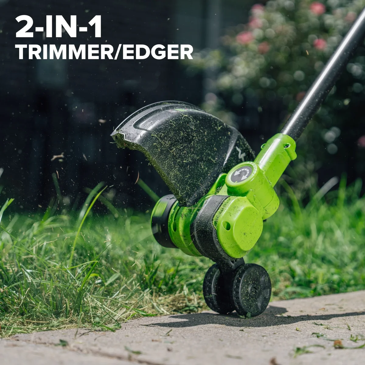 Greenworks PowerAll 24V Brushless 12" String Trimmer, with 3.0 Ah USB-C Battery, 30W USB-C Charger and Cable, ST1222A1 1796