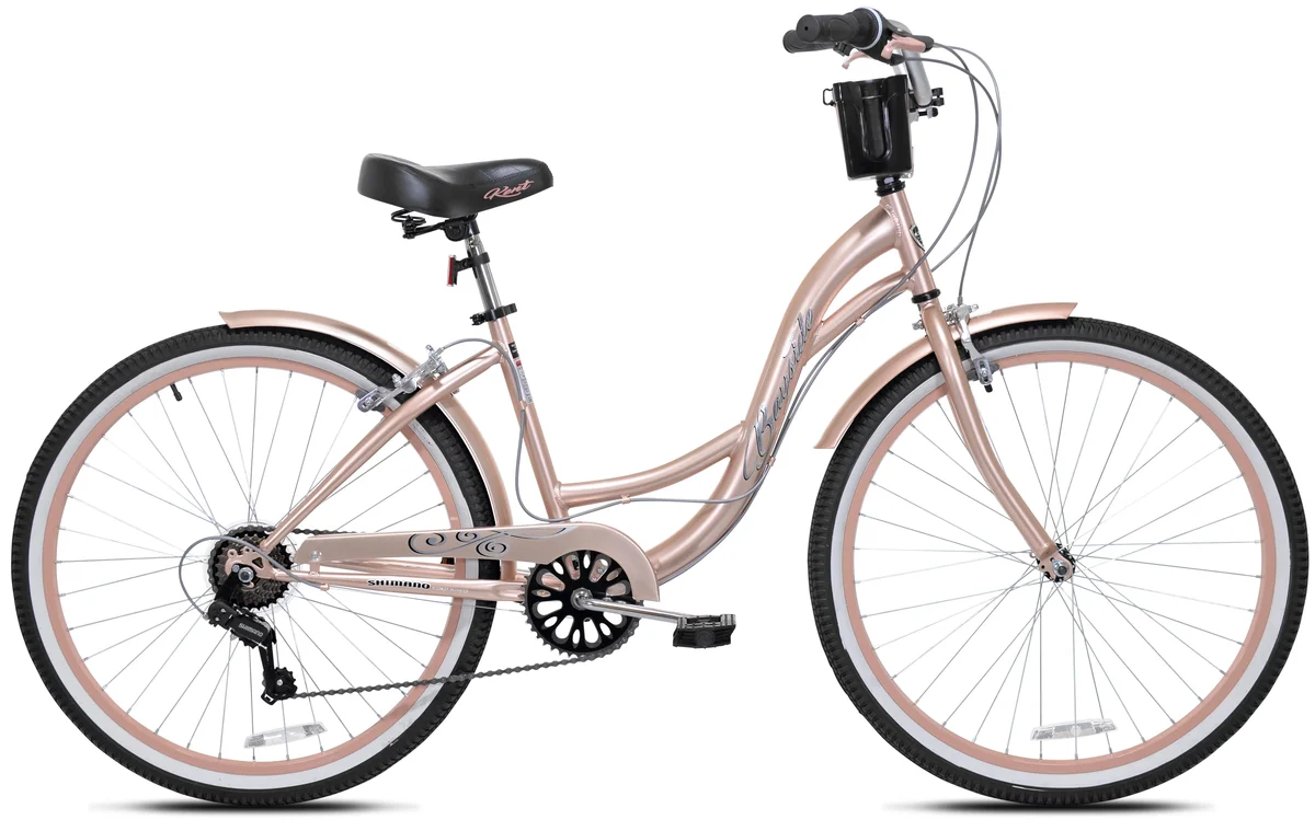 Kent Bicycles 26" Kent Bayside Cruiser Bicycle, Fits Rider: 5'2"-5'10", Rose Gold, Adult, Unisex 9550