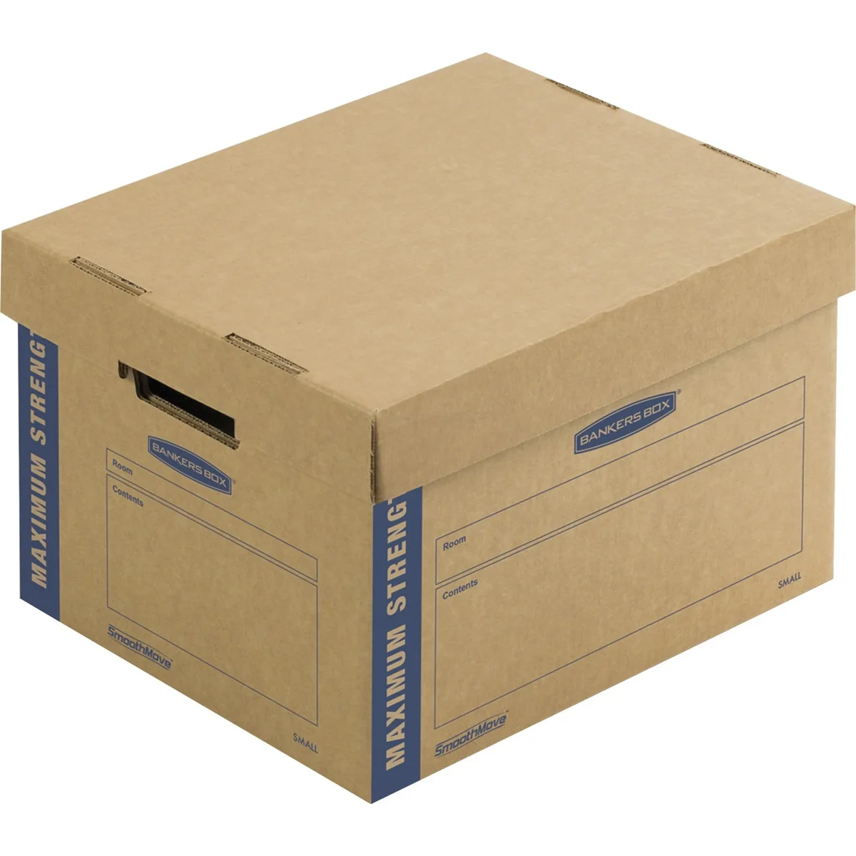 Bankers Box, FEL7710201, SmoothMove Maximum Strength Moving Boxes, 8 / Pack, Kraft 5823