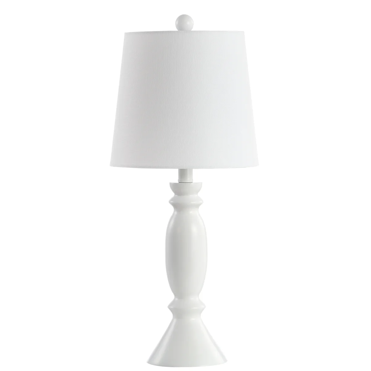 Everdaily Essentials Kian Solid Glam 24 in. H Table Lamp, White Ref. 0356