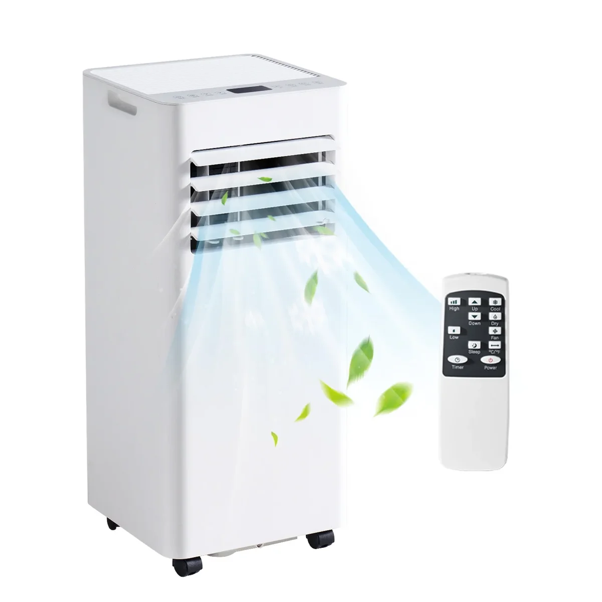 BaPiPro 10000 BTU Portable Air Conditioner with Heat Function, White, for Living Room and Bedroom 1618