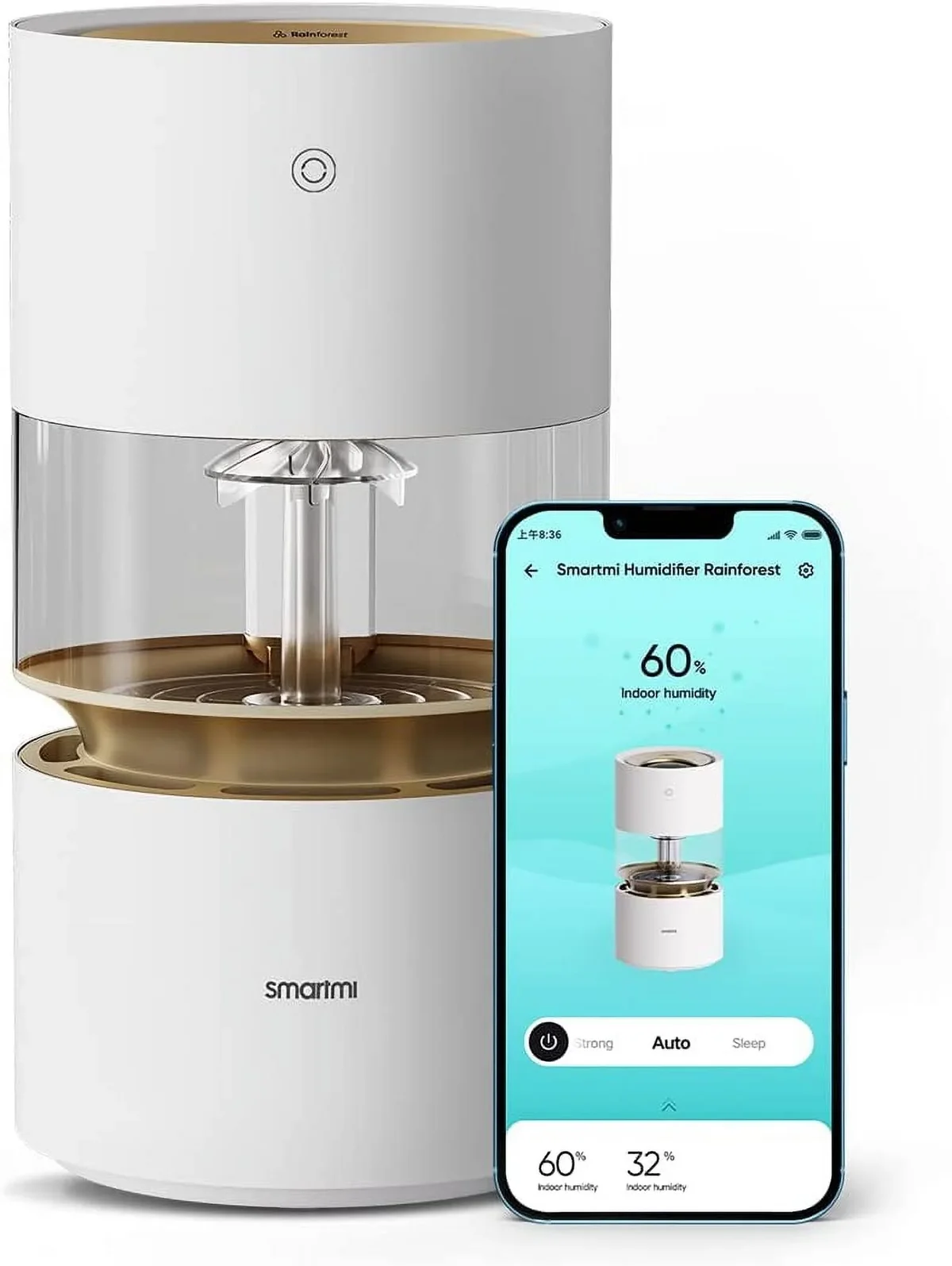 Everdaily Essentials Rainforest 3L Evaporative Smart Humidifier 8098