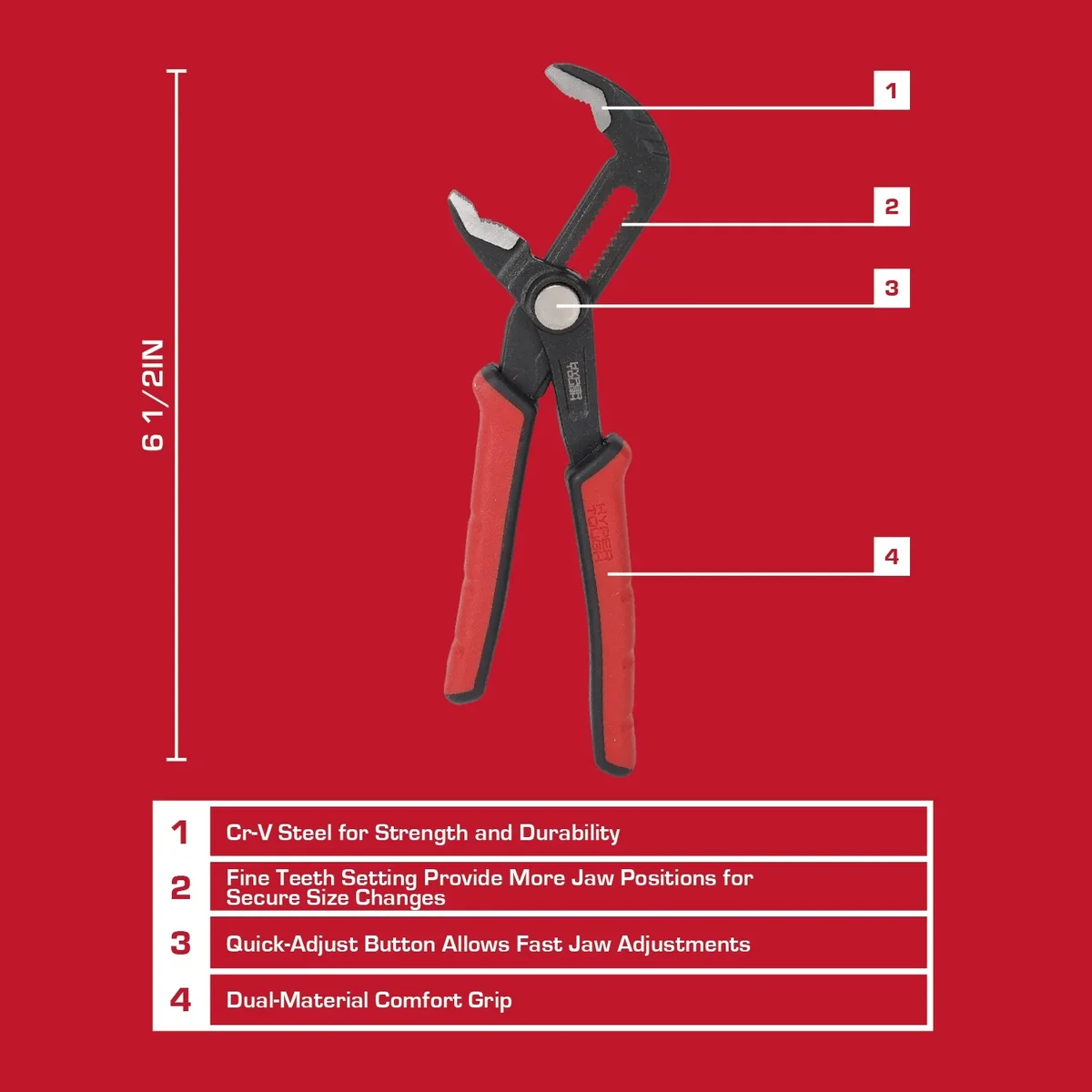 Everdaily Essentials 6-inch Quick Adjust Groove Joint Pliers Ref. 1926