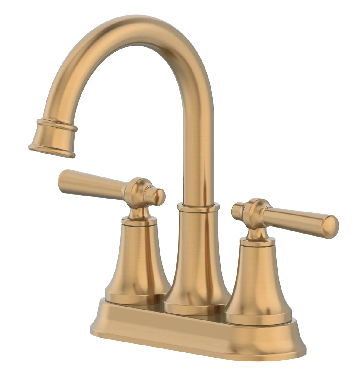Better Homes & Gardens Modern Heirloom 4" Centerset Bathroom Faucet in Heritage Gold 1495