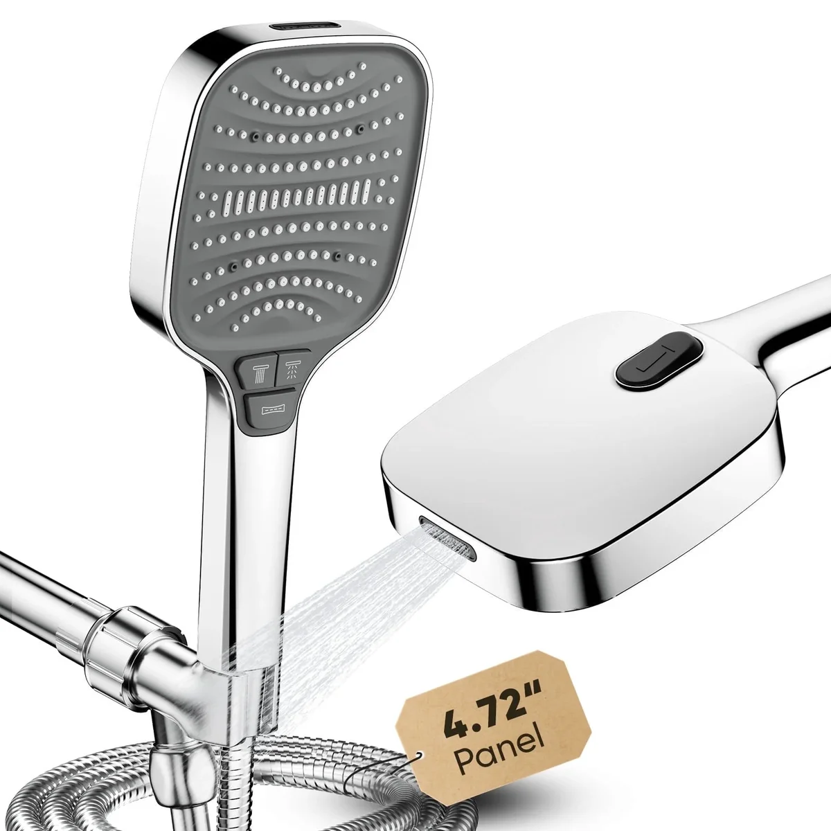 ENRUNEST, 8 Modes 2.5 GPM Wall Mount Showerhead and Handheld Shower 8377