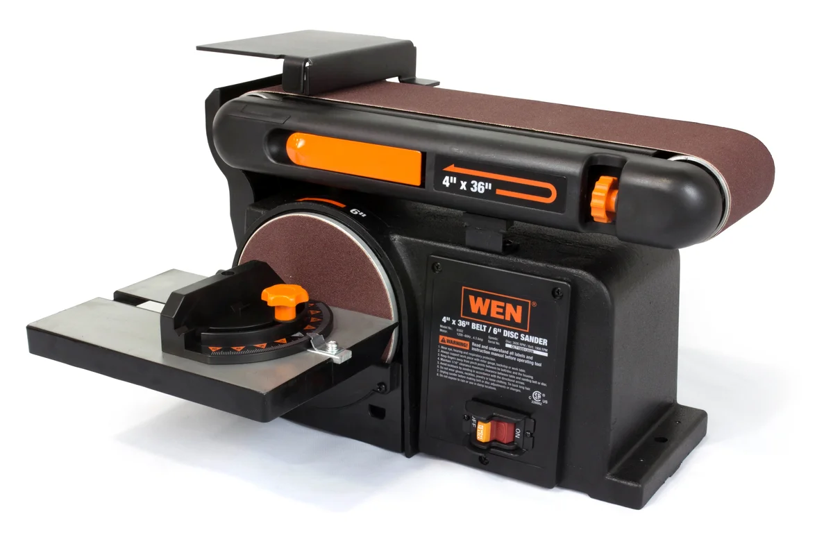 WEN 4.3-Amp 4 x 36-Inch Belt and 6-Inch Disc Sander with Cast Iron Base, 6502T 1667