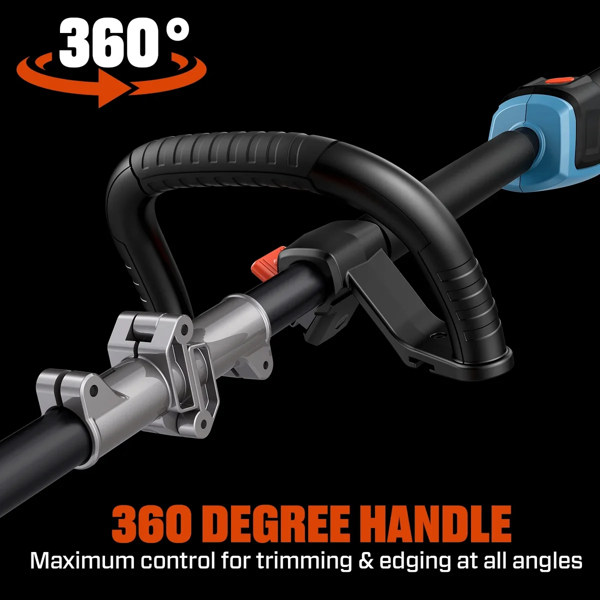 SENIX 60V 16" Brushless Weed  Eaters, 7.5lb Variable Speed String Trimmer +  3Ah Battery & 3A Charger, GTX6-M 4965