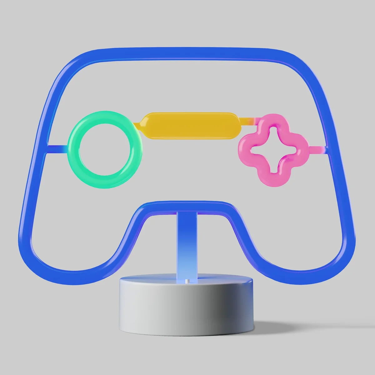 Mainstays Kids Neon-Style Game Controller LED Battery-Operated Lamp 7616