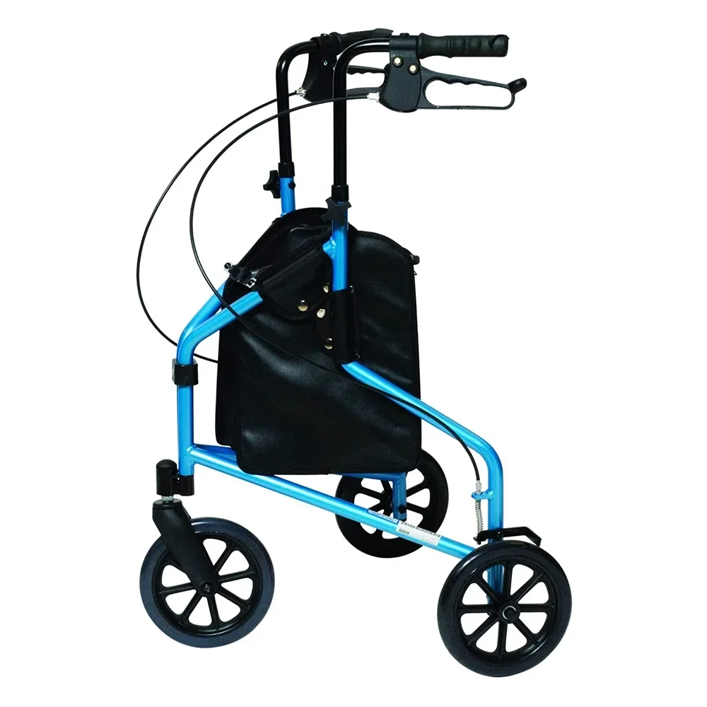 GF Health Products Lumex 609201B 3 Wheel Cruiser Lightweight Adjustable Rollator, Bondi Blue 5463