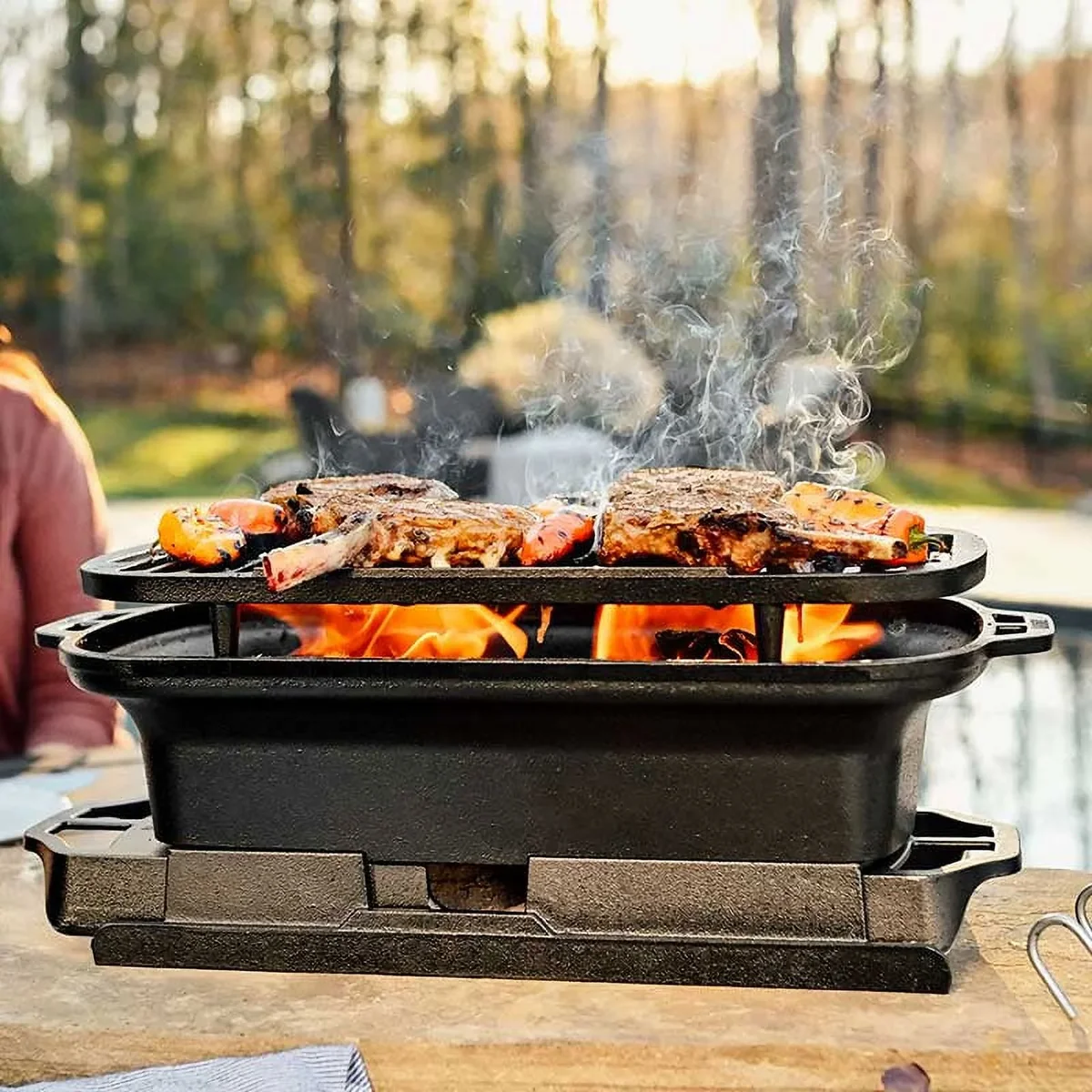 Everdaily Essentials Cast Iron Seasoned 's Charcoal Grill Ref. 3007