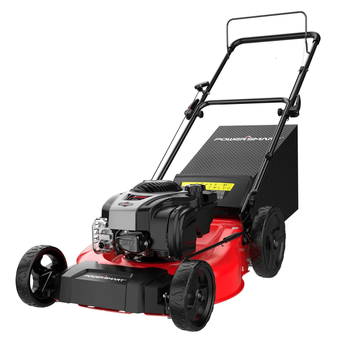 PowerSmart 21-inch 140cc 4-Cycle B&S Engine Gas Powered Push Walk-Behind Mower, 2-in-1 Bag 2950