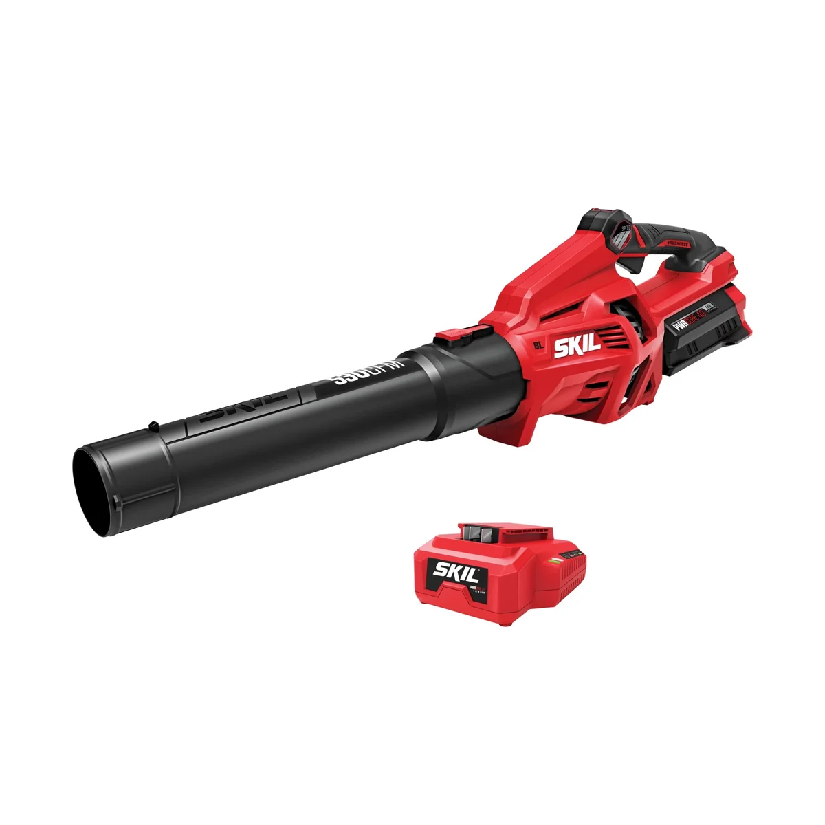 SKIL PWR CORE 40V Brushless 530 CFM 140 MPH Leaf Blower Kit with 4.0Ah Battery and Charger, BL4713C-13 5563