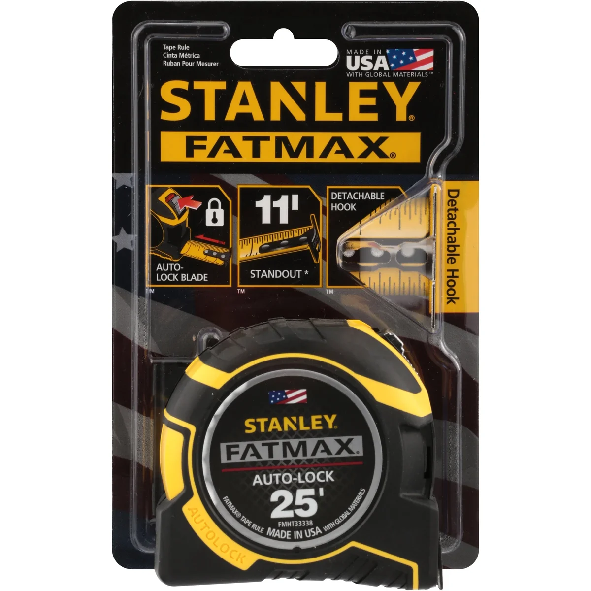 Stanley FMHT33338L 25' L X 1-1/4" W FATMAX® Auto Lock Tape Measure 2231