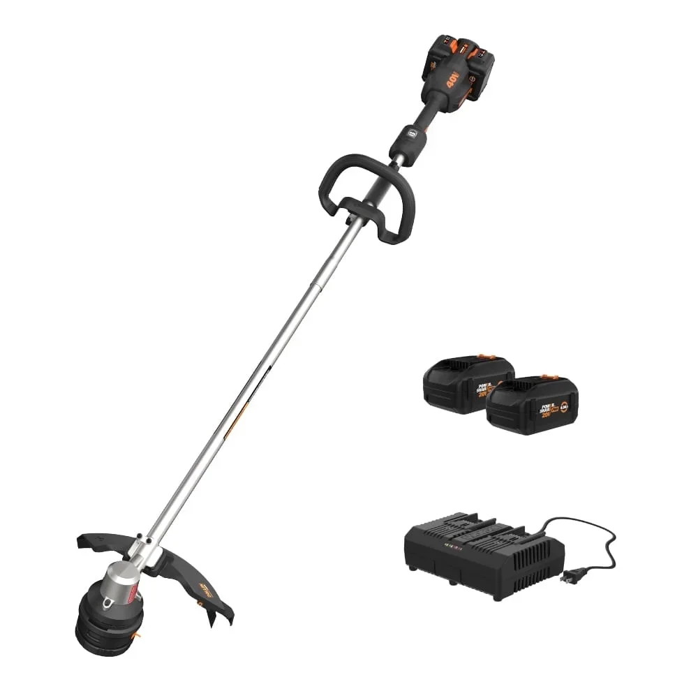 Worx Nitro WG185 40V Power Share Brushless 15” Cordless String Trimmer (Battery & Charger Included) 1299