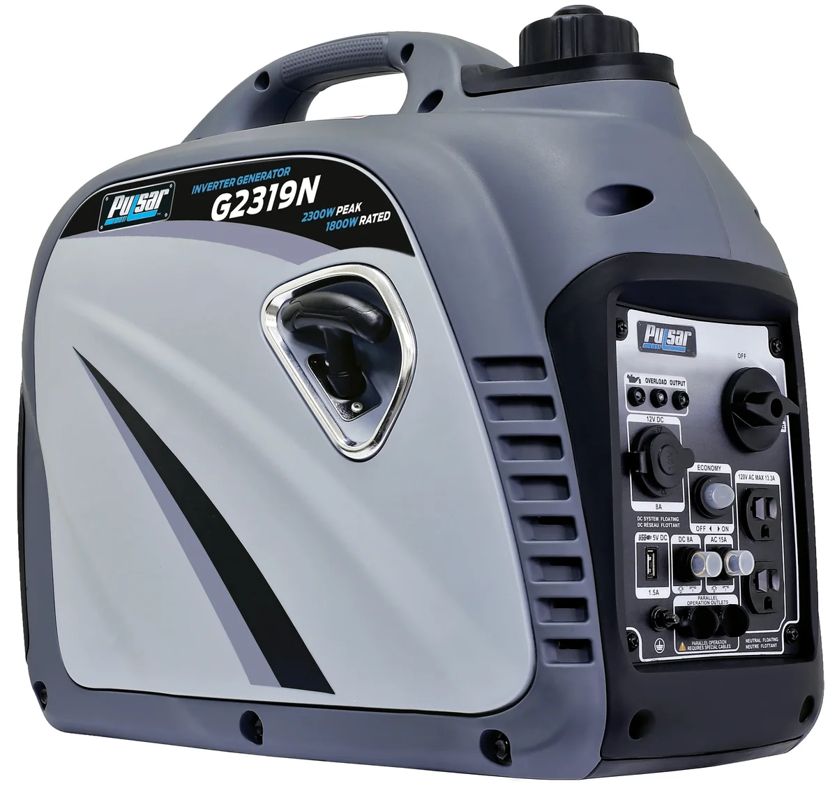 Pulsar 2300 Peak Watt Digital Inverter Generator With 80cc OHV Engine G2319N 7857