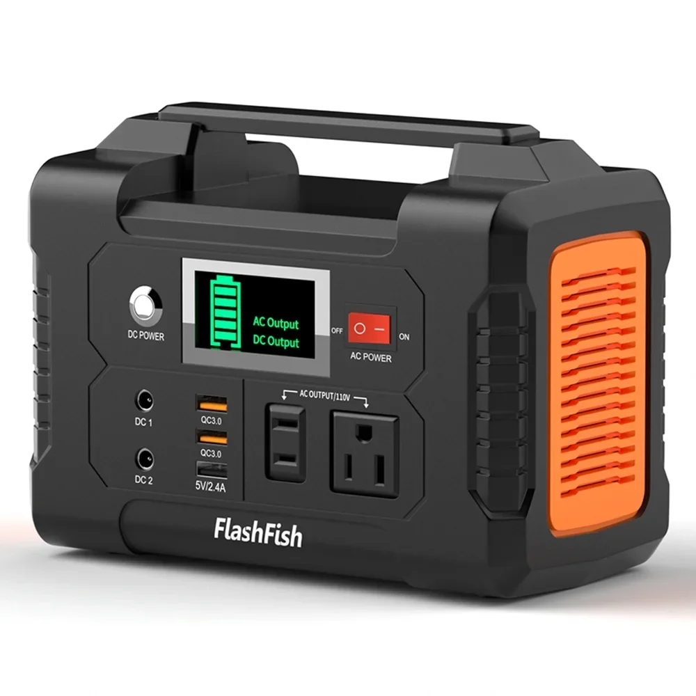 Flashfish 200W Portable Power Station, 40800mAh Solar Generator, Portable Generator for Camping Travel Emergency 0506