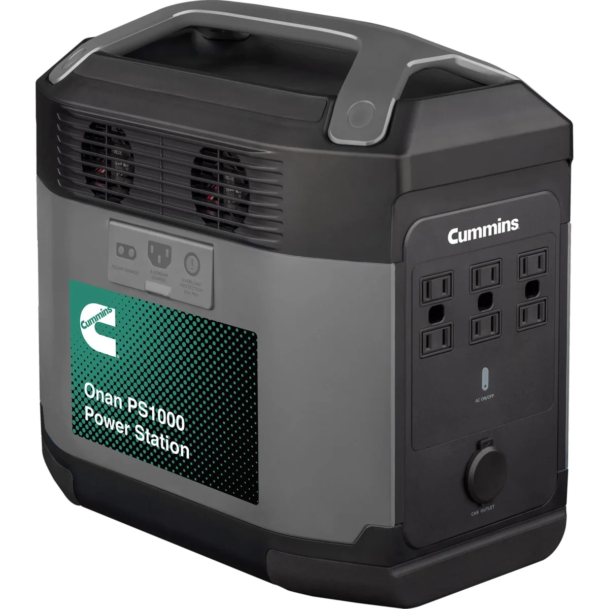 Cummins 1008Wh 3000 Peak Watt Quick Charge Portable Power Station and Solar Generator, Pure Sine Wave AC Outlet, Backup Lithium Battery (Solar Pa 5836