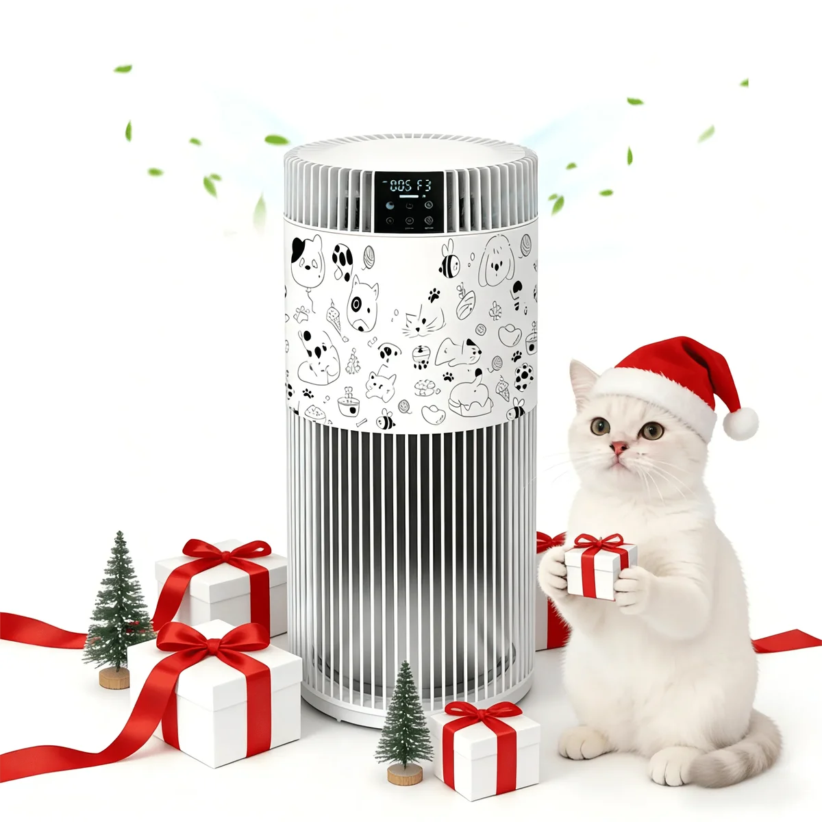 KEN BROWN Air Purifier for Home Large Room 2500 Ft² with Washable Filters, Pet Air Purifier for Bedroom with PM2.5 Sensor, 20dB Sleep Mode, 360° 5915