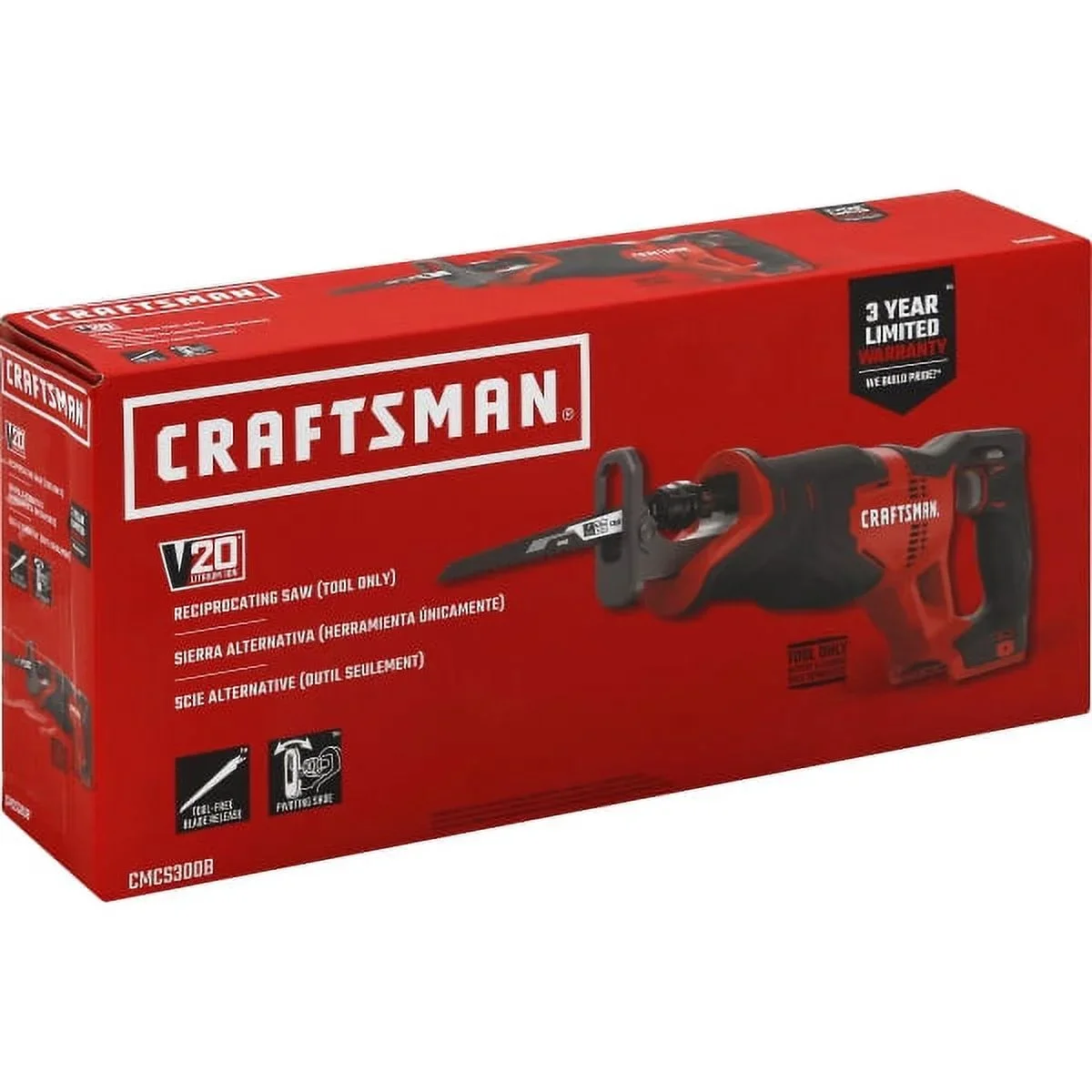 Everdaily Essentials V20 Reciprocating Saw, Cordless, Tool Only (CMCS300B) 7977