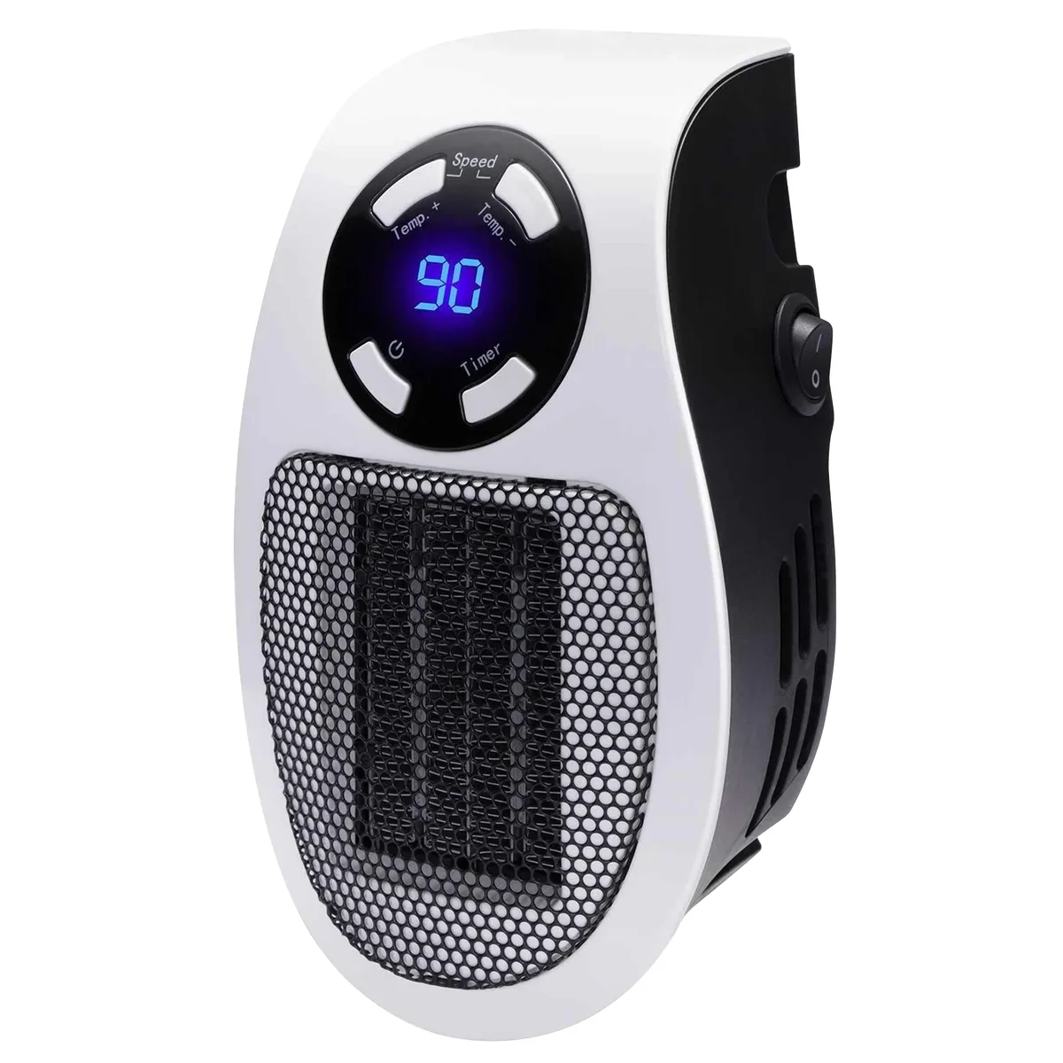 Everdaily Essentials H-C350W 350-Watt Plug-In Wall Outlet Personal Space Heater, White Ref. 4547