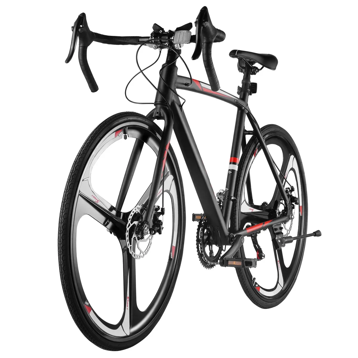 KFFKFF Road Bike with 700C Wheels, 14-Speed Drivetrain, Lightweight Aluminum Frame, Drop Bar Design, Disc Brakes, Ideal for Urban Commuting and S 0895