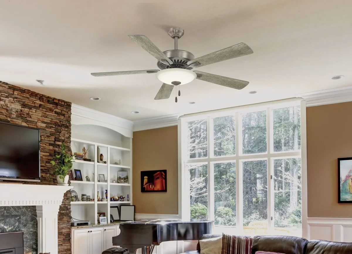 Everdaily Essentials 52" Minka Aire Contractor Oil-Rubbed Bronze LED Pull-Chain Ceiling Fan Ref. 3691