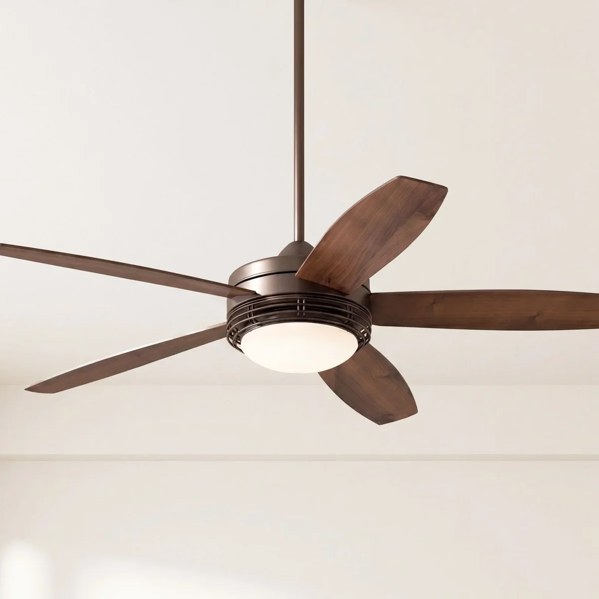 Casa Vieja 60" Casa Vieja Province Modern Indoor Outdoor Ceiling Fan with Light LED Remote Oil Brushed Bronze Dark Walnut Opal Glass Damp Rated for Patio Ho 8046