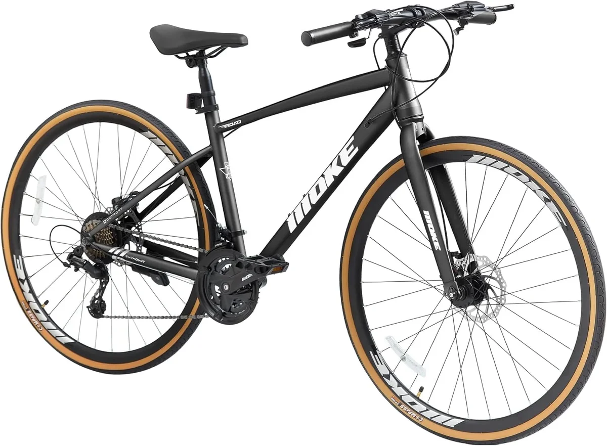 Akaber Hybrid Bike for Adults, Akaber 24-Speed 700C Road Bike for Men, Lightweight Adult Bicycle 6793