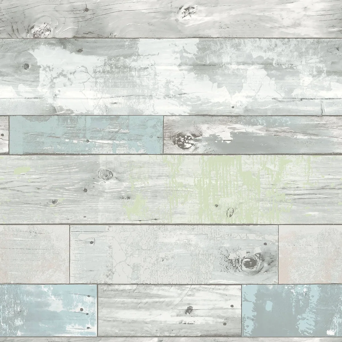 NuWallpaper Multicolor Beachwood Vinyl Peel And Stick Wallpaper, 216-in by 20.5-in, 30.75 sq. ft. 4240