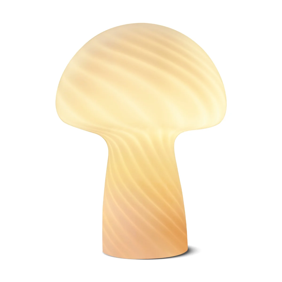 Brightech Mushroom Table Lamp - Elegant Modern Glass Lamp for Bedside Tables, Nightstands, Desks, Bookshelves - Cozy Ambient Night Light with War 4506