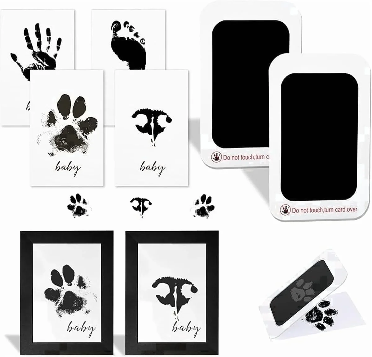 Zeokiar Pet Paw Printing Kit, Paw Print Ink Pad for Dog Cat Paw Prints, Dog Paw Print Kit, Pet Paw Print Impression Kit, , Memorial Gifts for Cat Dog 9106