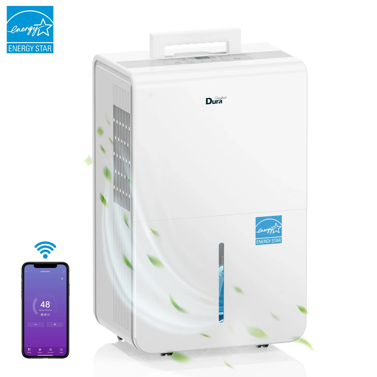 DuraComfort Dehumidifier for Basement Home with Pump,4500 Sq.ft 50 Pints With WiFi 1567
