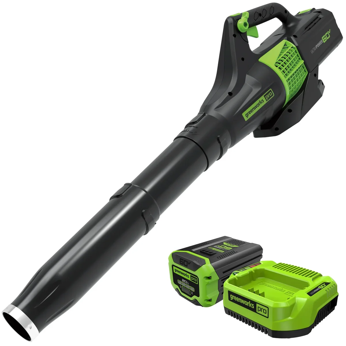 Everdaily Essentials 60V 450 CFM at 125 Mph Cordless Leaf Blower with 2.0Ah Battery & Charger 2414402 2424