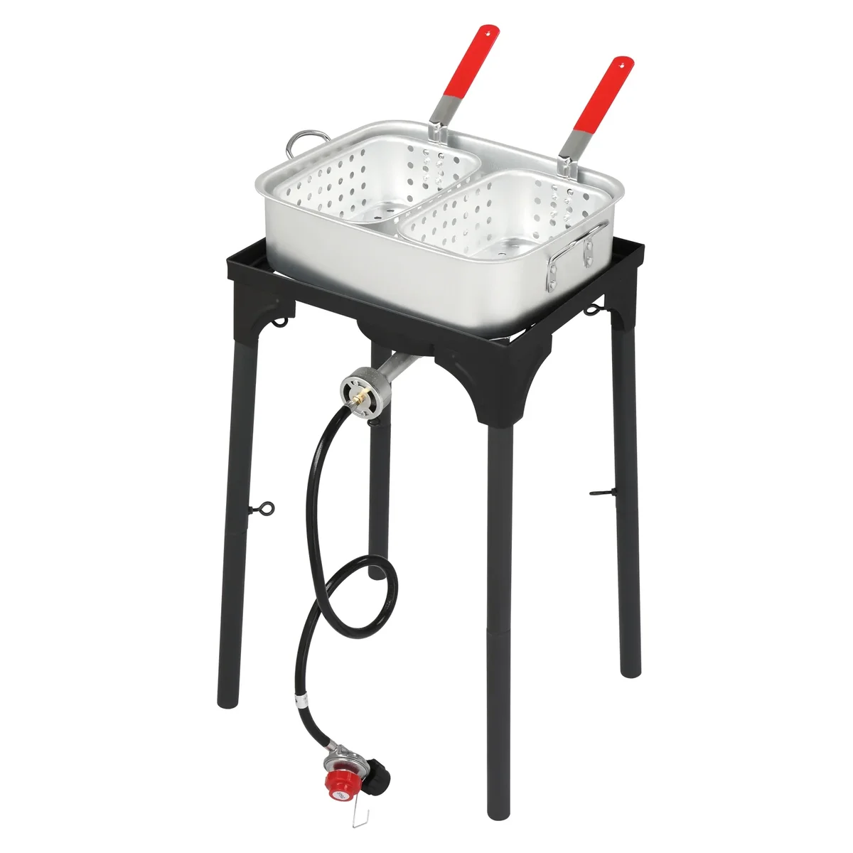 Zintown 18qt Propane Fryer Kit Turkey Fryer Fish Fryer Outdoor Propane Boil Pot w/ Thermometer 8152