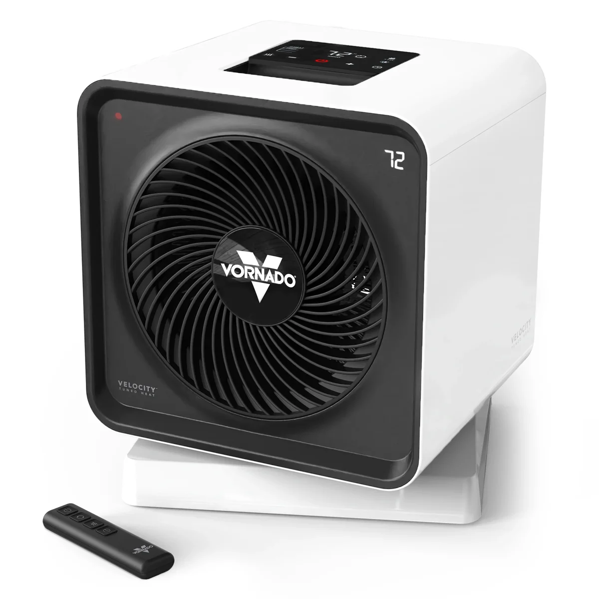 Everdaily Essentials Velocity CUBE 5 OSC Whole Room Space Heater with 70º Oscillation, Remote Control, Vortex Heat Circulation, LED Touch Controls, 1-12 Hour Timer,  Ref. 9792